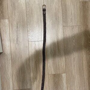 Moria’s braided leather belt